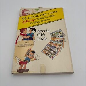 Disney Classic Fairytale Postage‎ Stamp Gift Pack Kids OS Multi Good 54 Stamps